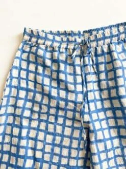 Happy French Ganghappyfrenchgang Marius Pants - Blue Grid -CYNTHIA ROWLEY Sales Store Marius Blue Grid Uni size S XL 20231028001527 1