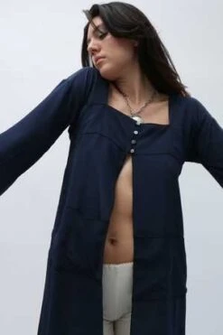 Maryam Nassir ZadehLlonga Tunic - Navy -CYNTHIA ROWLEY Sales Store Maryam Nassir Zadeh Llonga Tunic Navy 20231030160750 1