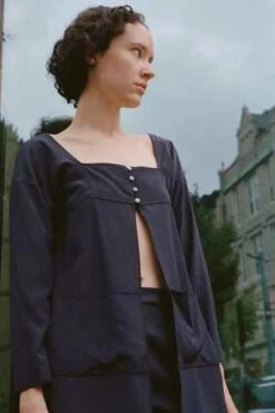 Maryam Nassir ZadehLlonga Tunic - Navy -CYNTHIA ROWLEY Sales Store Maryam Nassir Zadeh Llonga Tunic Navy 20231030160751 1