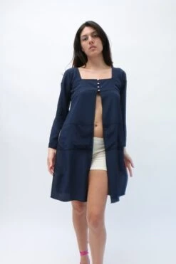 Maryam Nassir ZadehLlonga Tunic - Navy -CYNTHIA ROWLEY Sales Store Maryam Nassir Zadeh Llonga Tunic Navy 20231030160751