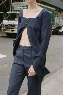 Maryam Nassir ZadehLlonga Tunic - Navy -CYNTHIA ROWLEY Sales Store Maryam Nassir Zadeh Llonga Tunic Navy 20231030160752