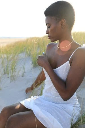 ARIELLEArielle Milk Slip Dress 100% Milk Fabric 3 ARIELLEArielle Milk Slip Dress 100% Milk Fabric - Image 3