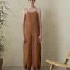 Missing You AlreadyMissing You Already Linen Strap Jogger Jumpsuit - Orange Brown -CYNTHIA ROWLEY Sales Store Missing you already Linen Strap Jogger Jumpsuit Orange Brown 20210629183106