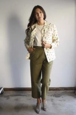 MyrtleNaomi Pants - Golden Olive Twill -CYNTHIA ROWLEY Sales Store Naomi Pants Golden Olive Twill 20231014235943