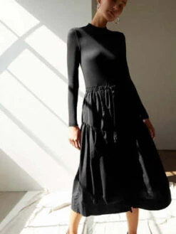 Nation LtdWrenley Combo Midi - Jet Black -CYNTHIA ROWLEY Sales Store Nation Ltd Wrenley Combo Midi in Jet Black 20231003211143 1