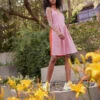 Eve GravelNmsis Dress - Bubblegum/rouge -CYNTHIA ROWLEY Sales Store Nmsis Dress in bubblegum rouge 20230224190840