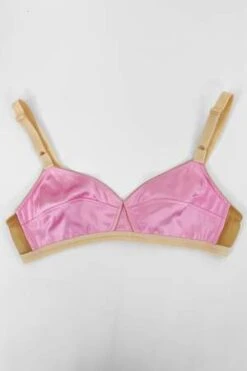 No. 21Silk Bralette - Pink