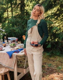 NobleAdult Overalls - Oat Milk