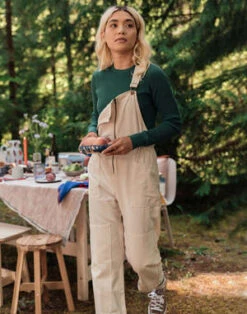 NobleAdult Overalls - Oat Milk -CYNTHIA ROWLEY Sales Store Noble Adult Overalls Oat Milk 20230222091307 3