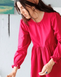 NobleOrganic Vale Dress - Petunia -CYNTHIA ROWLEY Sales Store Noble Organic Adult Vale Dress in Petunia 20230907171652 1