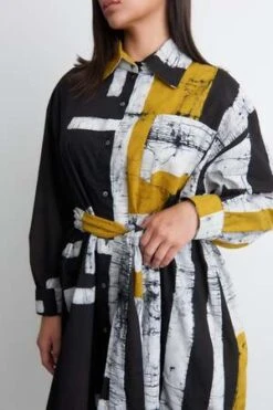 Osei-DuroLabu Cut Paste Dress - Black/White