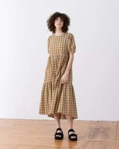 Ali GoldenPuff Sleeve Dress - Black -CYNTHIA ROWLEY Sales Store PUFF SLEEVE DRESS BLACK 20220505041202 1