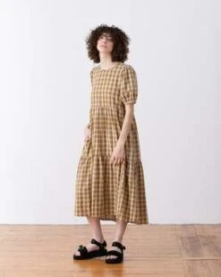 Ali GoldenPuff Sleeve Dress - Black -CYNTHIA ROWLEY Sales Store PUFF SLEEVE DRESS BLACK 20220505041203