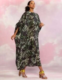 CYNTHIA ROWLEYParos Kaftan Dress - BLKMT -CYNTHIA ROWLEY Sales Store Paros Kaftan 20230729225412 1