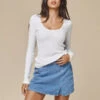 JungmavenPaseo Long Sleeve Tee - Washed White -CYNTHIA ROWLEY Sales Store Paseo Long Sleeve Tee Washed White 20230922192536