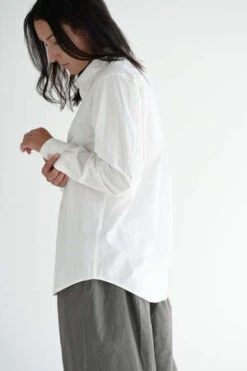 Lauren ManoogianPatti Shirt - White -CYNTHIA ROWLEY Sales Store Patti Shirt 20230926004101 4