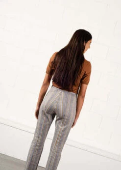 Penny SageSeen Trouser - Multi Stripe -CYNTHIA ROWLEY Sales Store Penny Sage Seen Trouser Multi Stripe 20230620051948