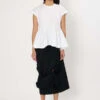 Comme Des Garcons Comme Des GarçonsPeplum Blouse - White -CYNTHIA ROWLEY Sales Store Peplum Blouse in White 20231102032825