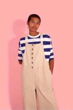 L.F.MarkeyLFMarkey RORY DUNGAREE - ECRU -CYNTHIA ROWLEY Sales Store RORY DUNGAREE ECRU 20220510213119 1