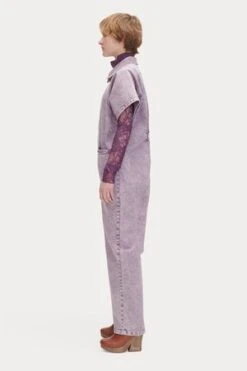 Rachel ComeyBarrie Acid Pomona Denim Jumpsuit - Lilac -CYNTHIA ROWLEY Sales Store Rachel Comey Barrie Jumpsuit Lilac Acid Pomona Denim 20230811023701 2