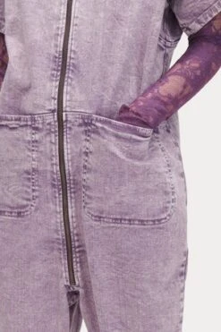 Rachel ComeyBarrie Acid Pomona Denim Jumpsuit - Lilac -CYNTHIA ROWLEY Sales Store Rachel Comey Barrie Jumpsuit Lilac Acid Pomona Denim 20230811023702 1