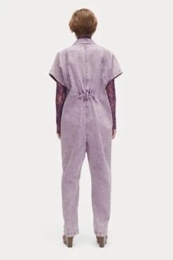 Rachel ComeyBarrie Acid Pomona Denim Jumpsuit - Lilac -CYNTHIA ROWLEY Sales Store Rachel Comey Barrie Jumpsuit Lilac Acid Pomona Denim 20230811023702