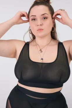 La Fille D'oRamble On Bralette - Black