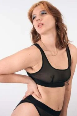 La Fille D'oRamble On Bralette - Black -CYNTHIA ROWLEY Sales Store Ramble On Bralette in Black 20230621180523 1