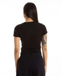 Donni.Rib Crewneck Tee - Black -CYNTHIA ROWLEY Sales Store Rib Crewneck Tee Black 20231023235920 1