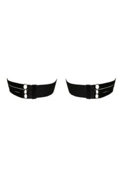 BordelleRing Garters - Black -CYNTHIA ROWLEY Sales Store Ring Garters in Black 20230701000125