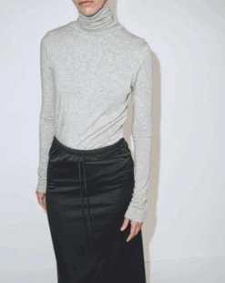 Mijeong ParkRoll Neck Jersey Top - Heather Grey 11 Mijeong ParkRoll Neck Jersey Top - Heather Grey -CYNTHIA ROWLEY Sales Store Roll Neck Jersey Top Heather Grey 20230911214421