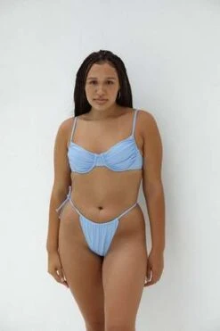 The Saltwater CollectiveRuched Underwire Top - Cloud