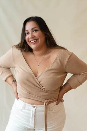 Arraei CollectiveShaia Wrap Top - Ivory 4 Arraei CollectiveShaia Wrap Top - Ivory - Image 4