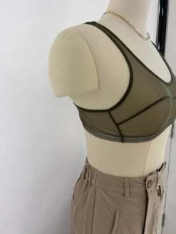 Simone WildBralette Avec Couture De Division - Kale -CYNTHIA ROWLEY Sales Store SIMONE WILD BRALETTE AVEC COUTURE DE DIVISION KALE 20230811013202