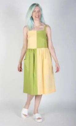 Birds Of North AmericaSS182 XS Timber Doodle Dress - Lemon Lime -CYNTHIA ROWLEY Sales Store SS182 XS Timber Doodle Dress Lemon Lime 20231005225929 1