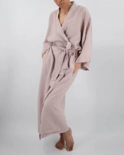 Sunday MorningSai Full-Length Linen Robe -CYNTHIA ROWLEY Sales Store Sai Full Length Linen Robe 20210623015400 2