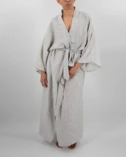 Sunday MorningSai Full-Length Linen Robe -CYNTHIA ROWLEY Sales Store Sai Full Length Linen Robe 20210623015401 1