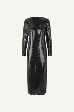 SAMSØE SAMSØE Samsøe & SamsøeSamsoe Alina U-N Dress - Black Sequins -CYNTHIA ROWLEY Sales Store Samsoe Samsoe Alina U N Dress 20230929203349