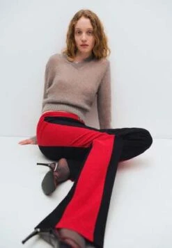 GimaguasSaona Trouser - Black/Red -CYNTHIA ROWLEY Sales Store Saona Trouser Black Red 20231024214822 1