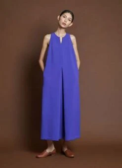 KAAREMSapoche Dropped Arm Sleeveless Pocket Onesie - Light Purple -CYNTHIA ROWLEY Sales Store Sapoche Dropped Arm Sleeveless Pocket Onesie Light Purple 20230719065850 1