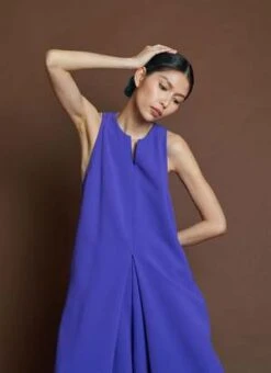 KAAREMSapoche Dropped Arm Sleeveless Pocket Onesie - Light Purple -CYNTHIA ROWLEY Sales Store Sapoche Dropped Arm Sleeveless Pocket Onesie Light Purple 20230719065850 3