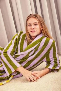 Dusen DusenSea Stripe Bathrobe -CYNTHIA ROWLEY Sales Store Sea Stripe Bathrobe 20231012225359