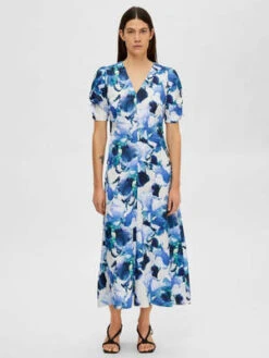 SelectedFemme Rachelle Dress - Royal Blue