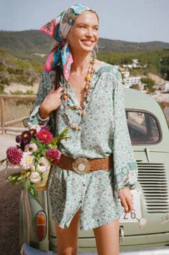 SPELL & THE GYPSY COLLECTIVESienna Tunic Dress - Jade