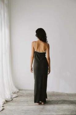 At Dawn.Silk Piping Dress -CYNTHIA ROWLEY Sales Store Silk Piping Dress 20230826012724 2