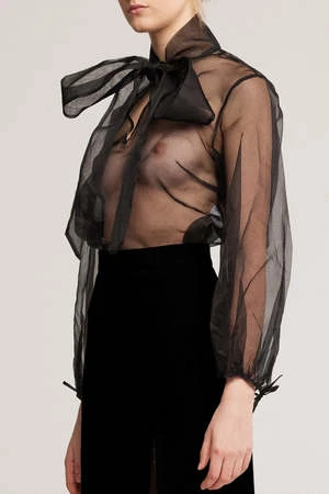 BaabySilk Pussy Bow Shirt 2 BaabySilk Pussy Bow Shirt - Image 2