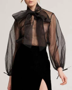 BaabySilk Pussy Bow Shirt 7 BaabySilk Pussy Bow Shirt -CYNTHIA ROWLEY Sales Store Silk Pussy Bow Shirt 20231011063214 2