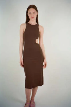 Sandy LiangSlight Tank Dress - Cocoa