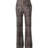 SmytheHigh Waisted Cuff Trouser - Black Metallic Plaid -CYNTHIA ROWLEY Sales Store Smythe High Waisted Cuff Trouser Black Metallic Plaid 20231027175628