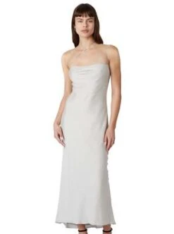 NIAMarmont Dress - Soft Silver -CYNTHIA ROWLEY Sales Store Soft Silver Marmont Dress 20230907213725 1